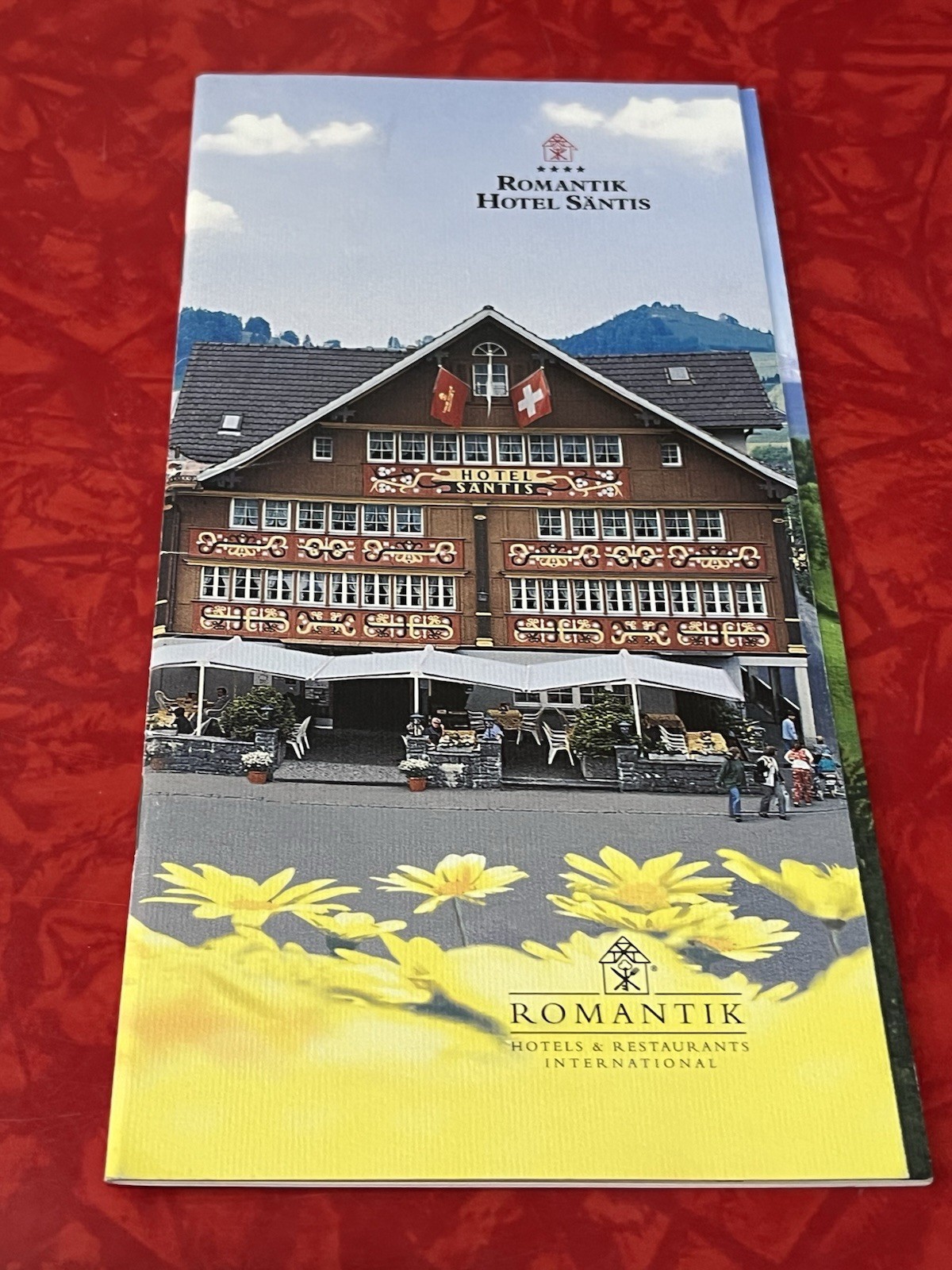ROMANTIK HOTEL SANTIS APPENZELL SWITZERLAND 16-page BROCHURE in English & German