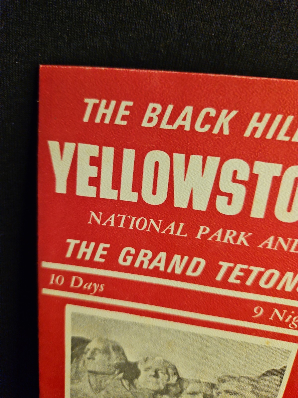 VTG Black Hills Yellowstone National Park Tri State Tour Advertising Brochure