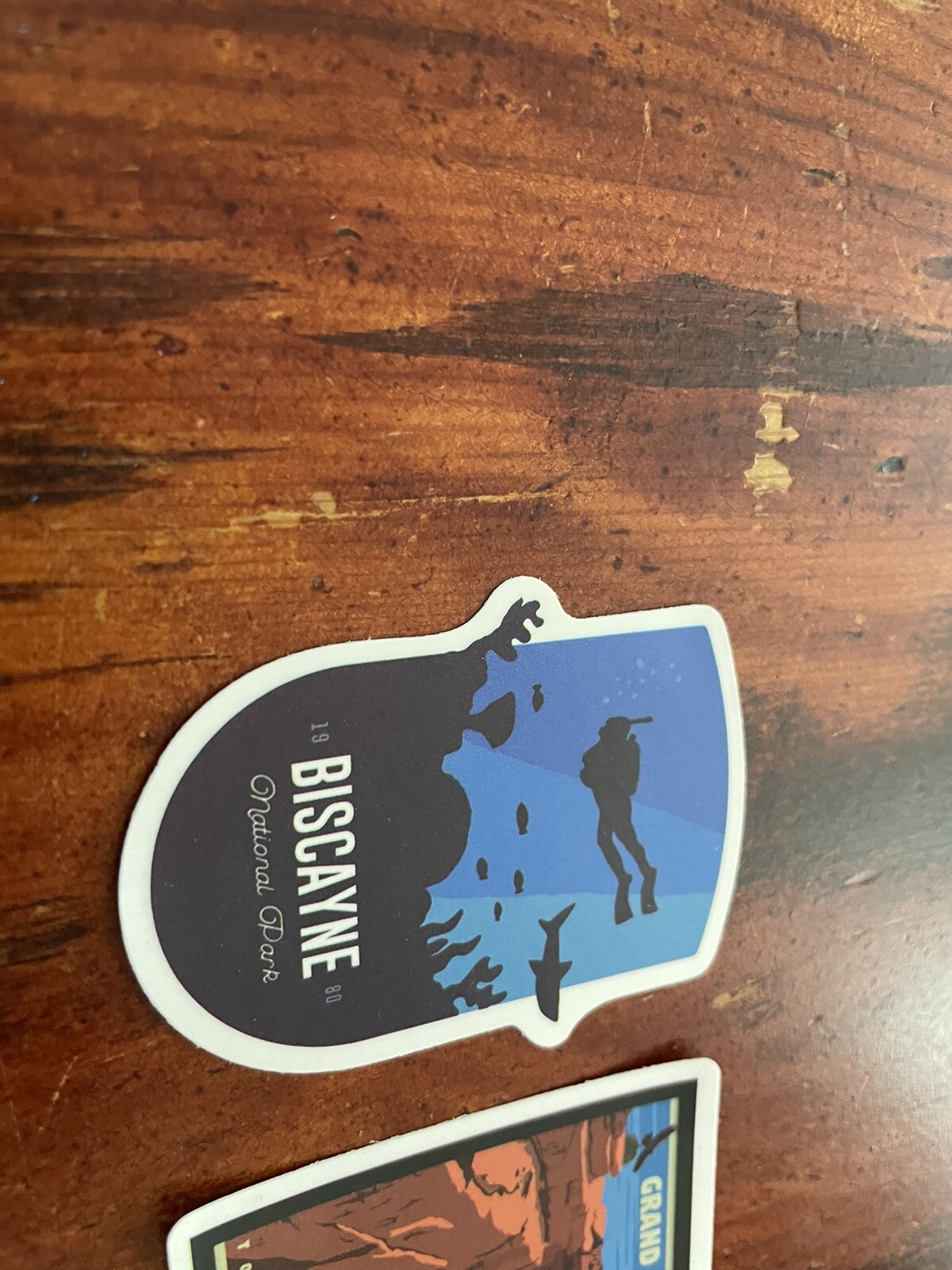 2 Set Biscayne & Grand Canyon National Park Outdoor Wilderness Sticker Decal