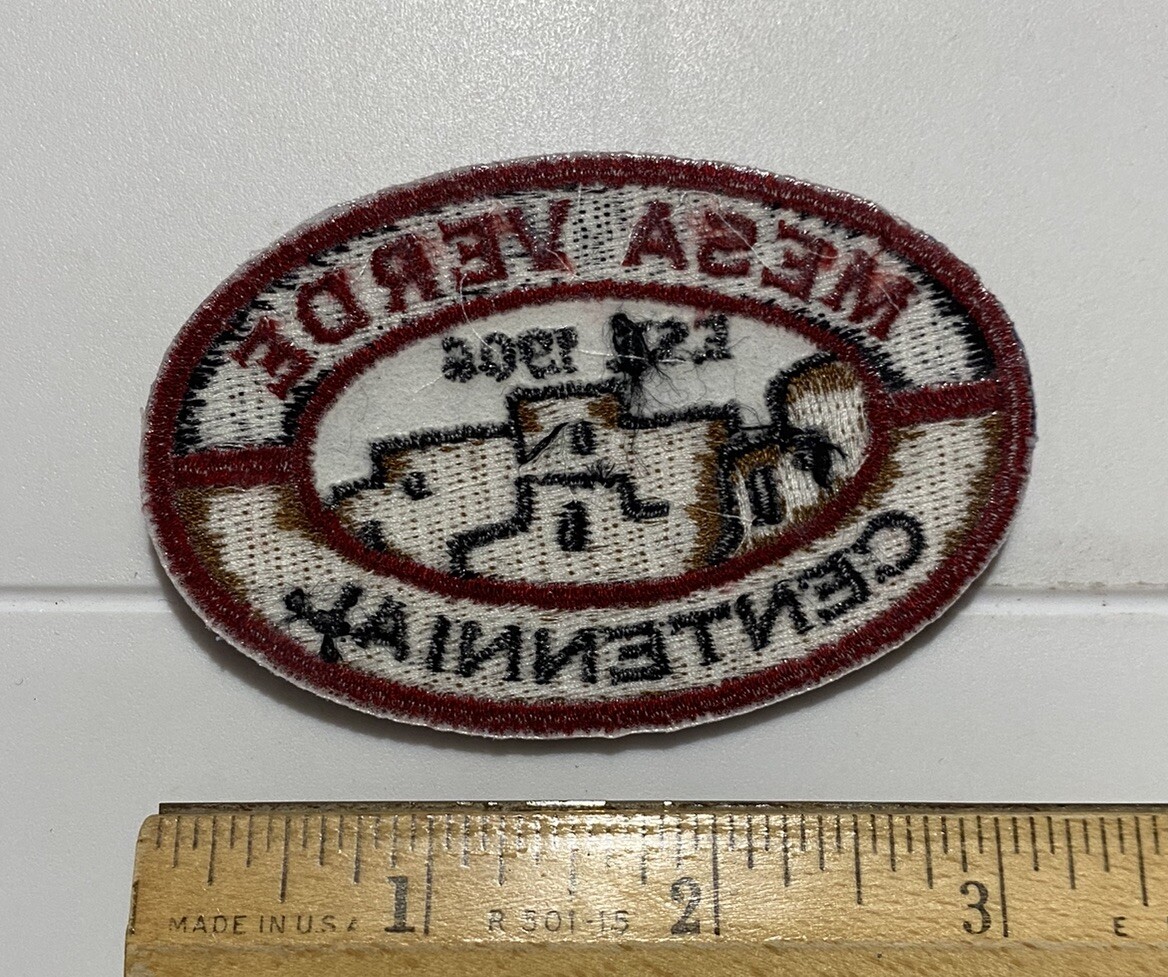 Mesa Verde National Park Centennial est. 1906 Souvenir Iron-on Patch Badge