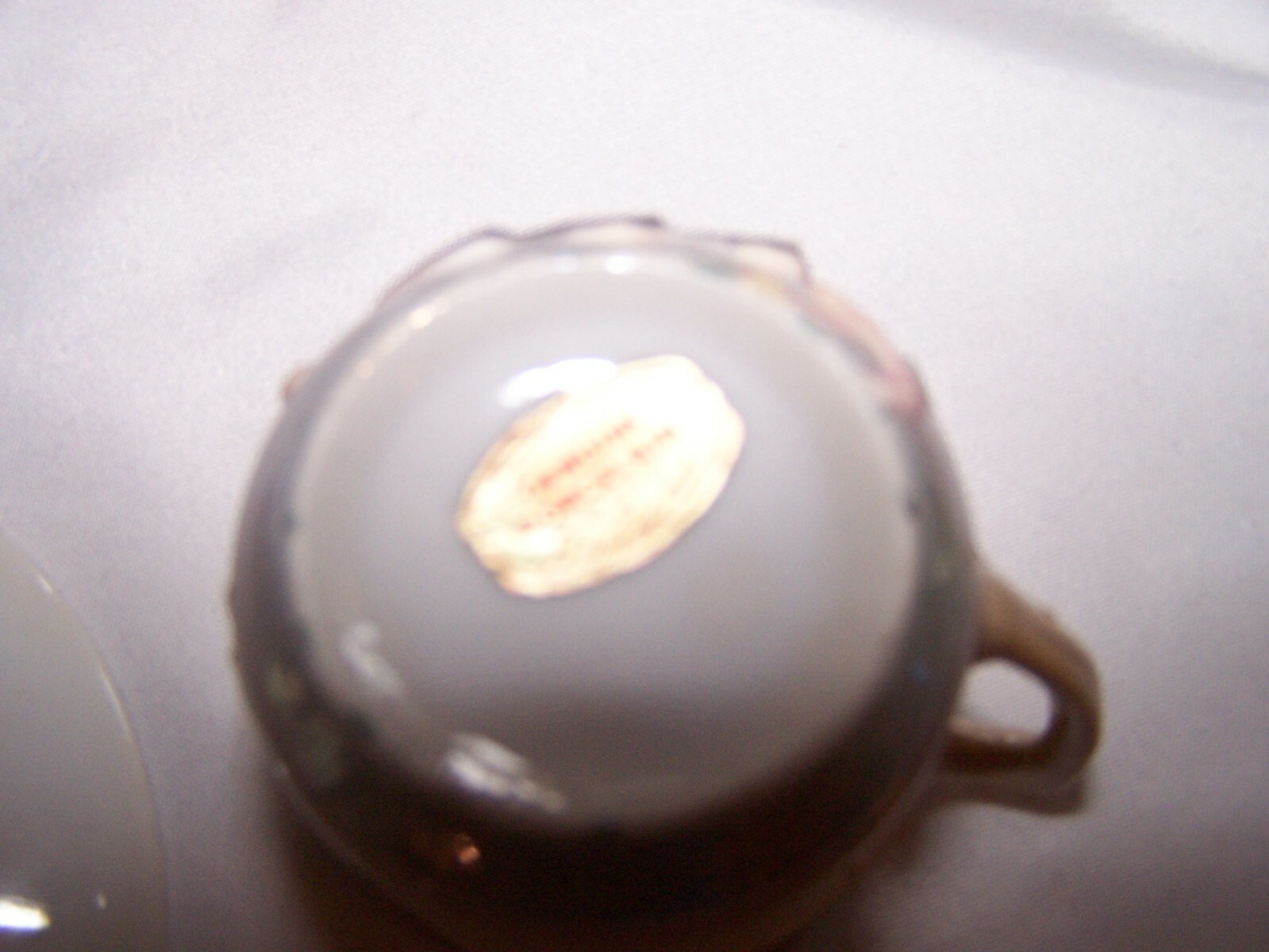 Vintage WYOMING YELLOWSTONE NATIONAL PARK Souvenir Small Cup & Saucer JAPAN