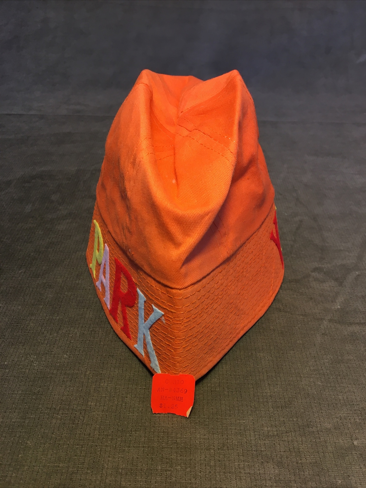 Vintage Yellowstone State Park Souvenir Felt Letters Hat Cap Old Faithful