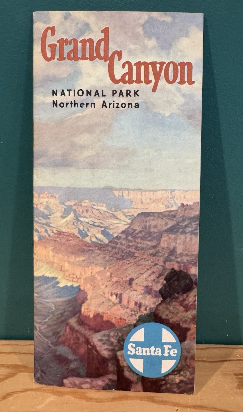 Santa Fe Railway Grand Canyon National Park, Arizona 1950s Travel Brochure
