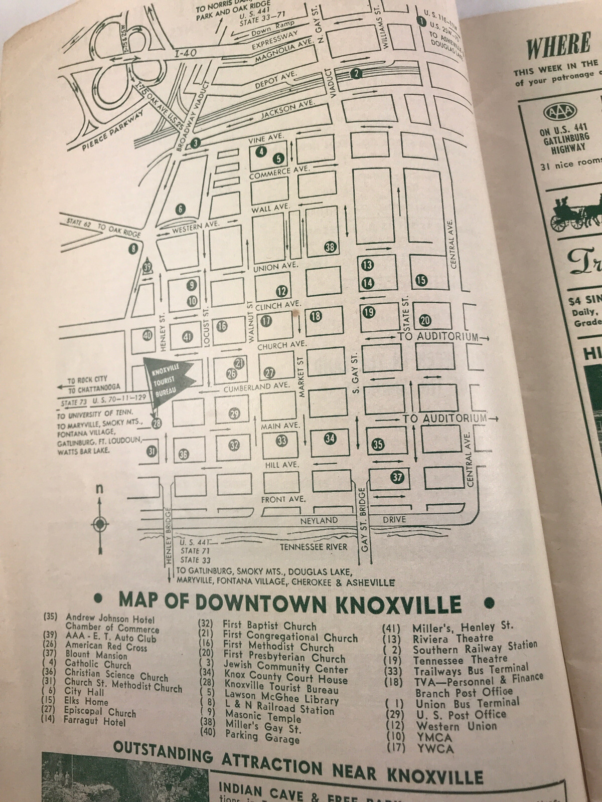 1963 This Week in the Land of the Smokies & The Southern Highlands Booklet