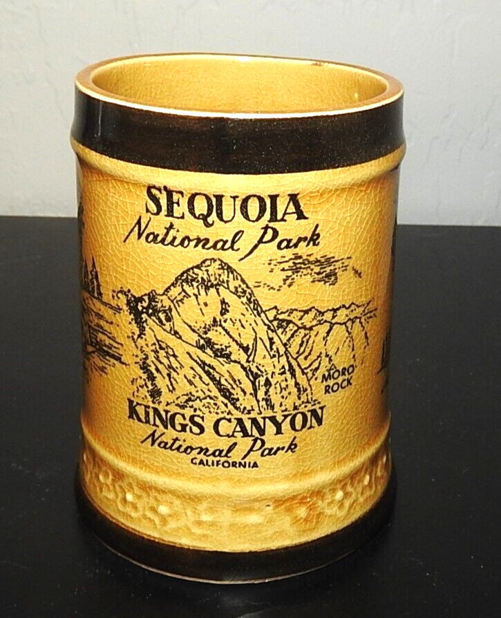 Vintage Sequoia National Park Ceramic Mug Kelvin’s Treasures W/Tags 60’s/70’s