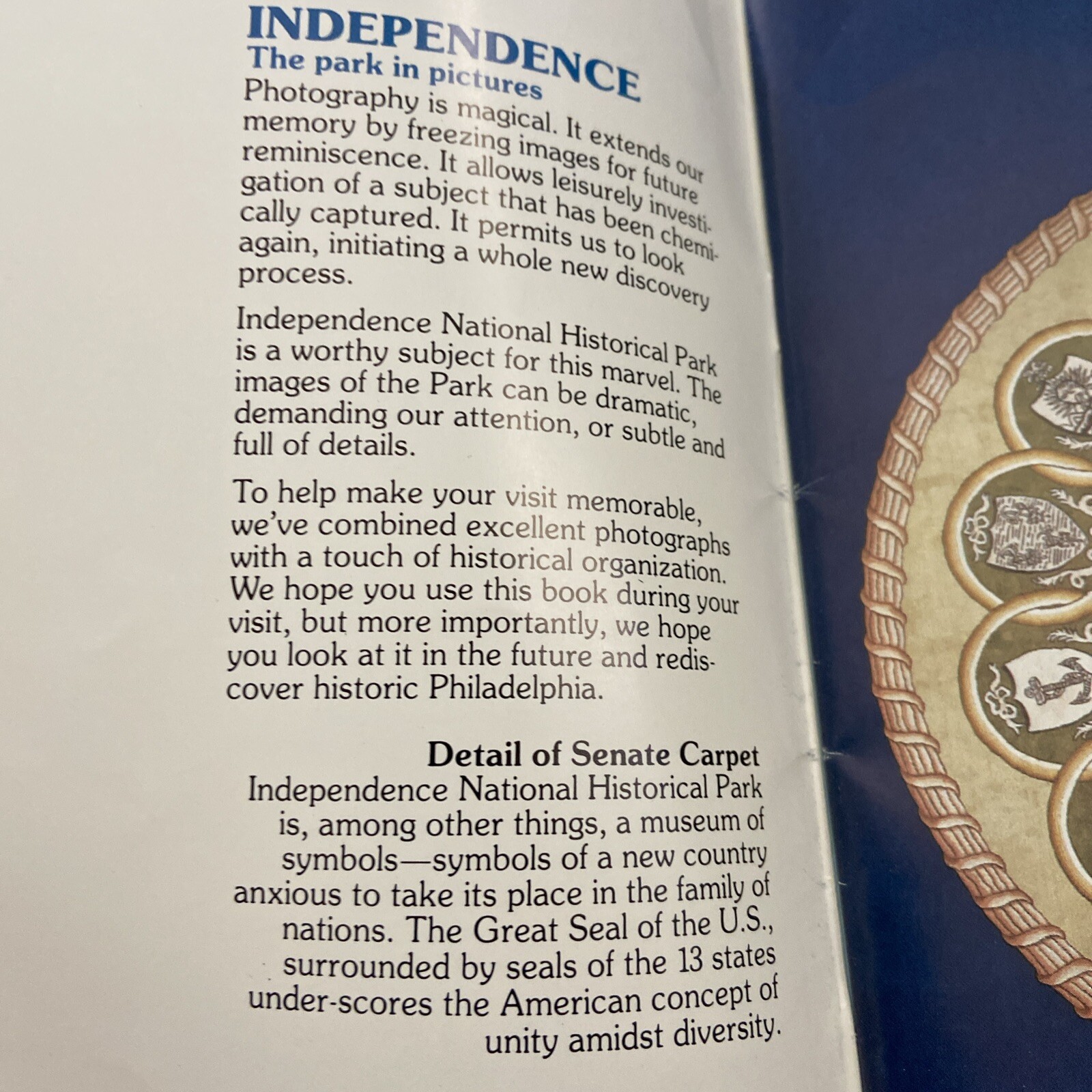 INDEPENDENCE The park in pictures VTG Souvenir Brochure, Liberty Bell (1984)