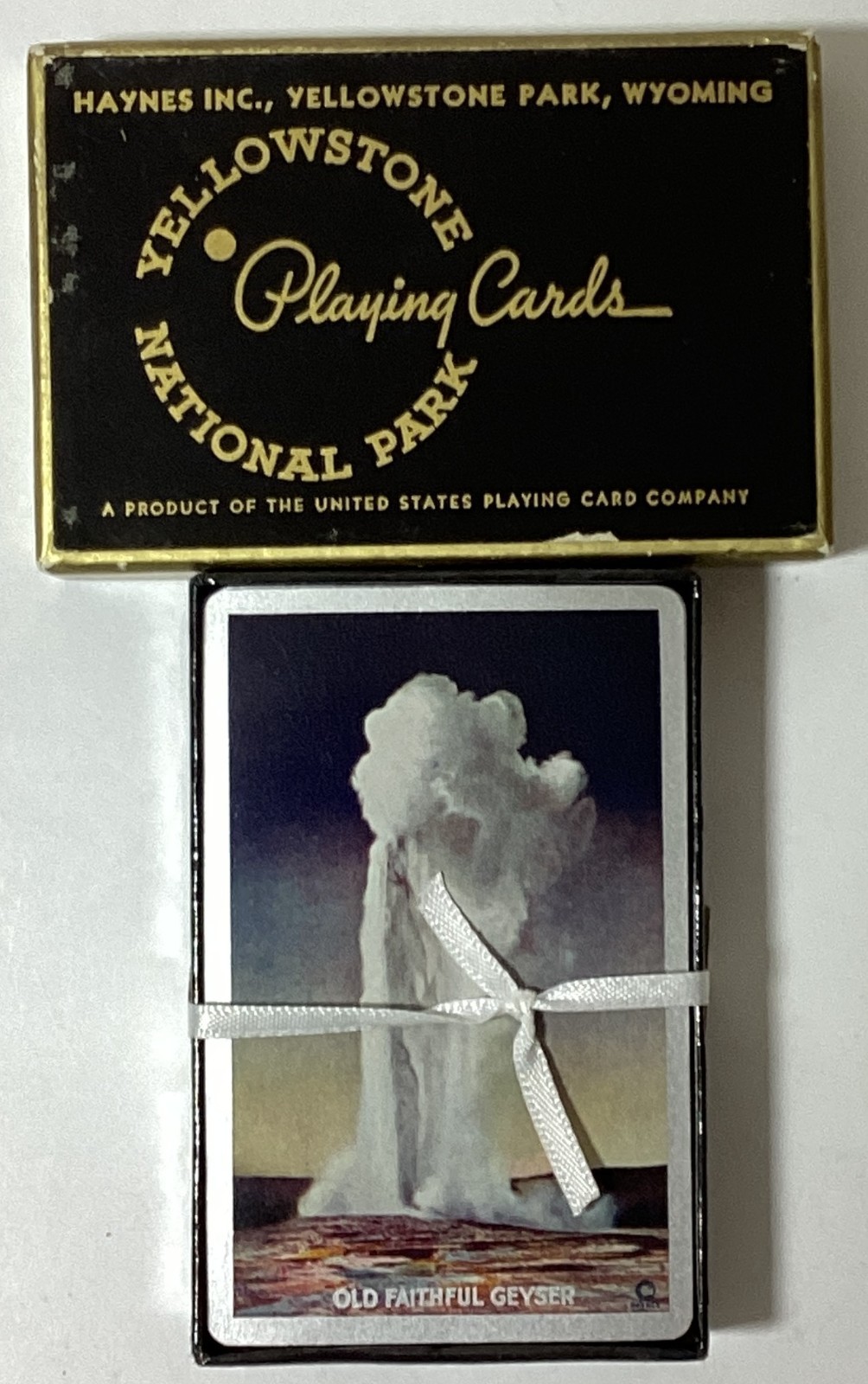 Yellowstone National Park Old Faithful Geyser Vintage Playing Cards Unused Deck