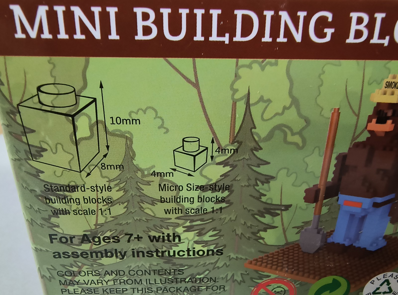 MINI Building Blocks US National Park Smokey Bear & Racoon NEW SEALED Boxes
