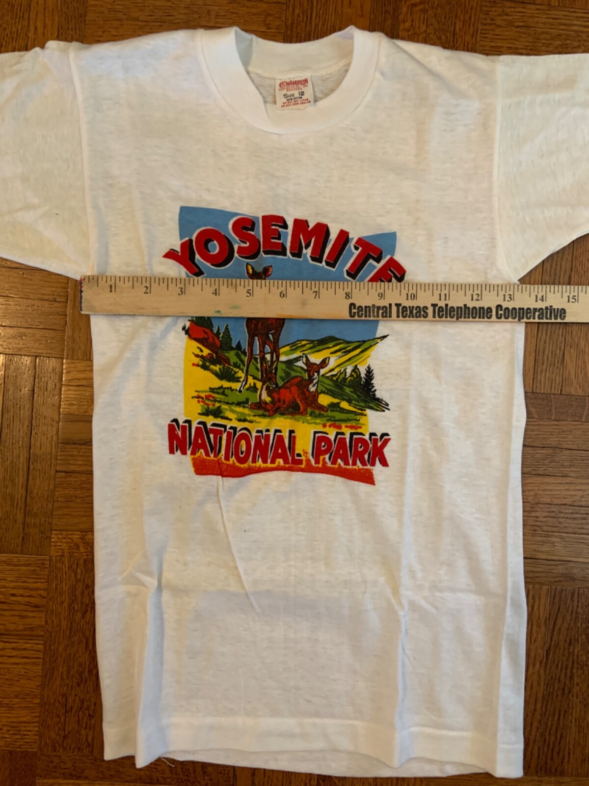 NOS Vintage 1970s YOSEMITE NATIONAL PARK Souvenir T-SHIRT 100% Cotton