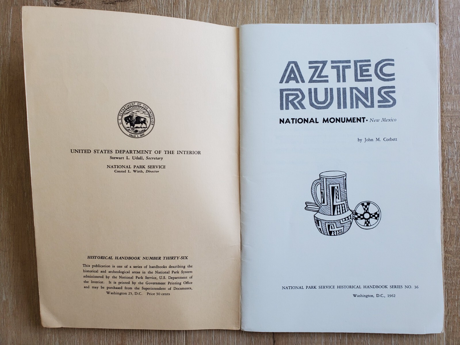 AZTEC RUINS National Monument John M. Corbett 1962 National Park Service #36