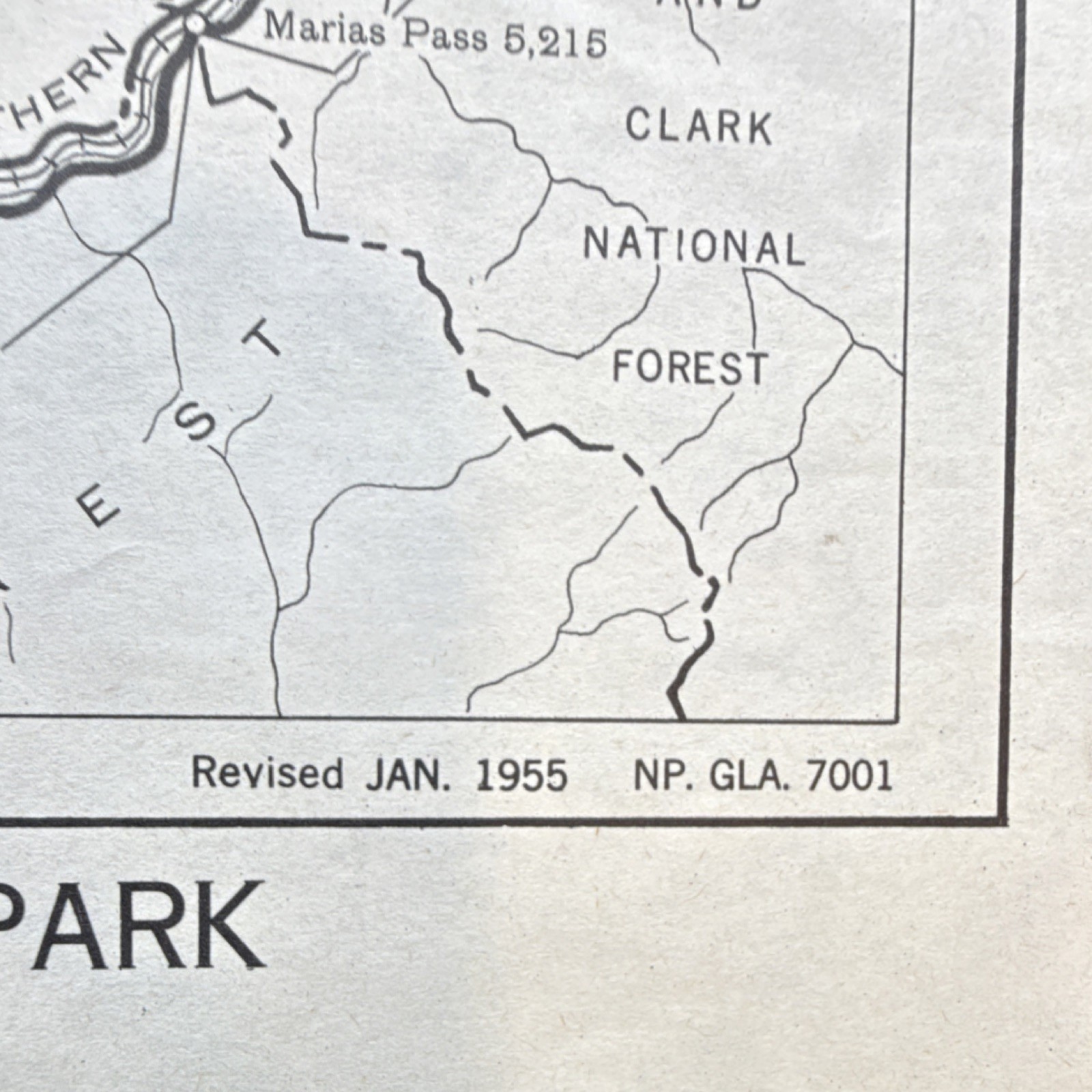 Glacier National Park Waterton-Glacier Peace Park Brochure 1956
