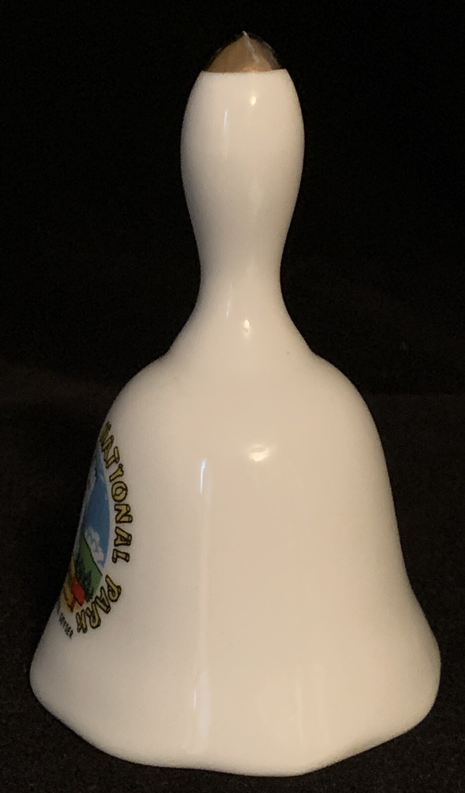 Yellowstone National Park Porcelain Bell Old Faithful Geyser Vintage Souvenir