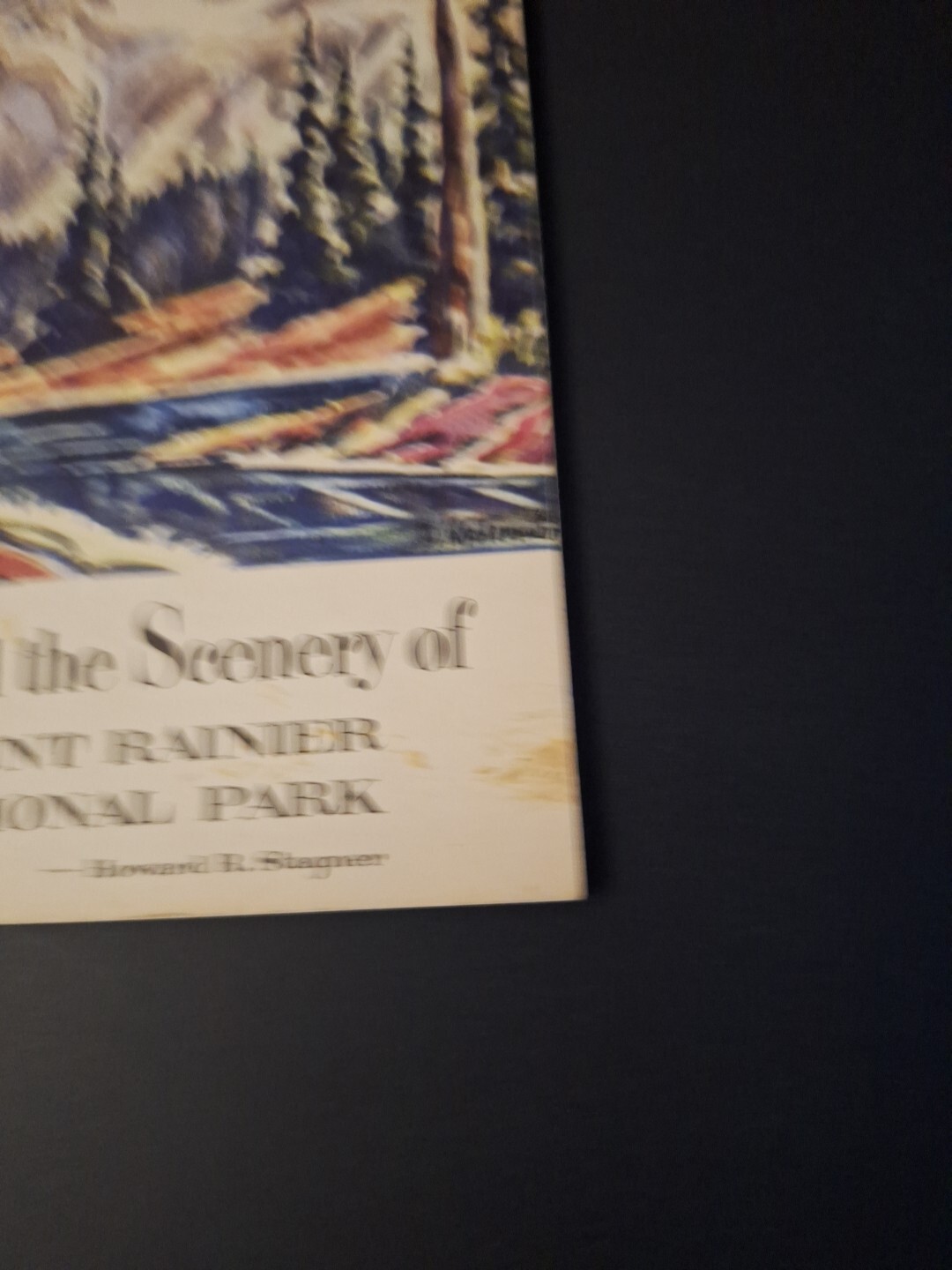 Vtg 1950s Behind the Scenery of Mount Rainier National Park Book Howard Stagner
