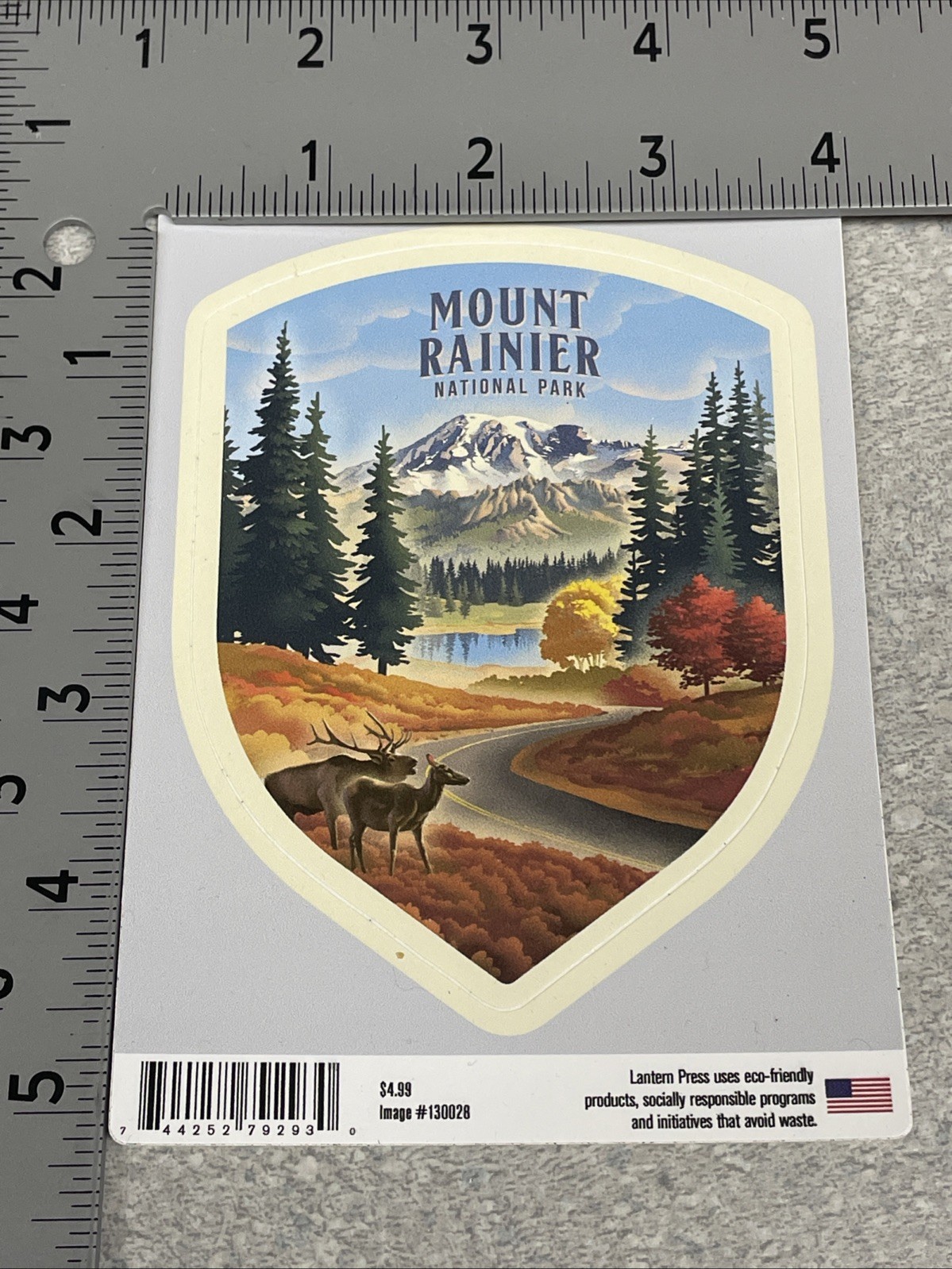 Decal – Mount Rainier National Park 4” All Weather Decal – Die Cut – Outdoor