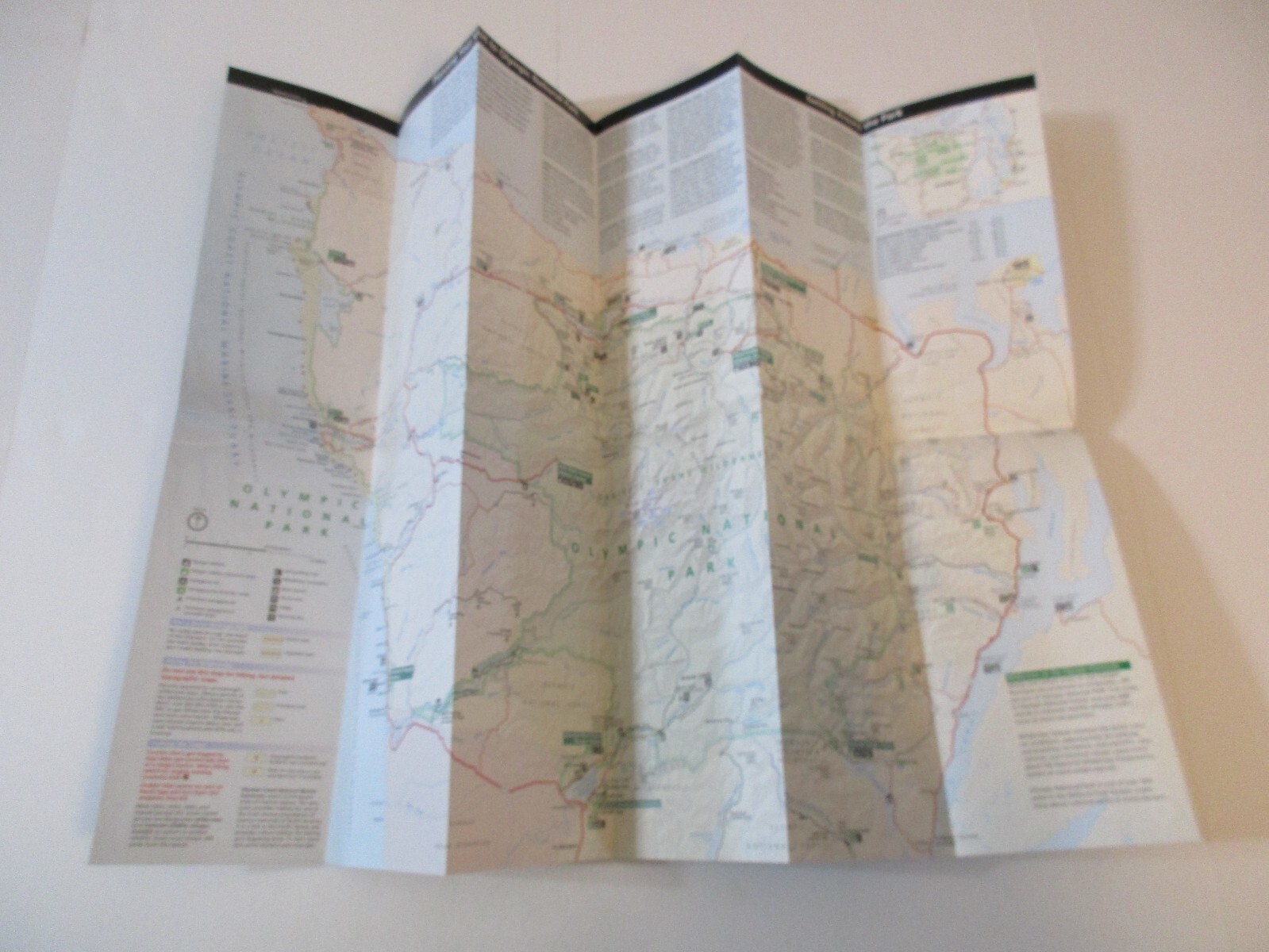 2020 Olympic Washington National Park System Brochure Map Guide~B24