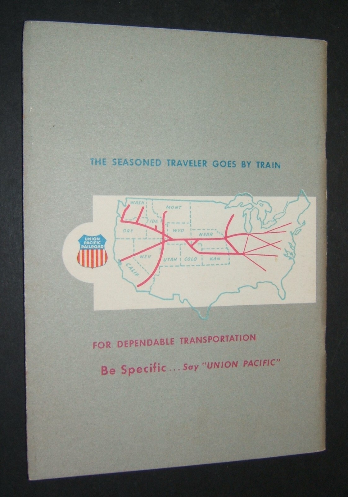 1957 UNION PACIFIC RAILROAD – ZION – BRYCE CANYON – GRAND CANYON NATIONAL PARKS