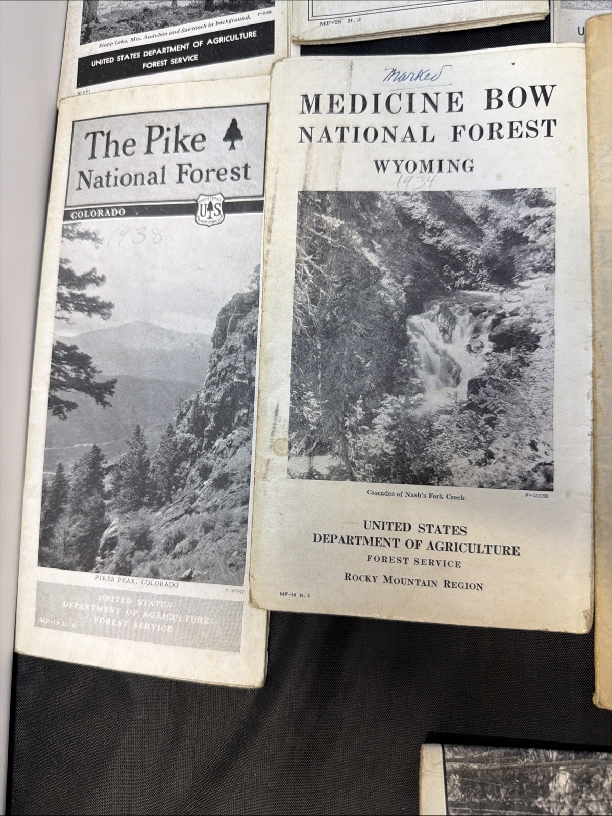 Lot Of 13 Vintage 1930s National Park Brochures And Maps