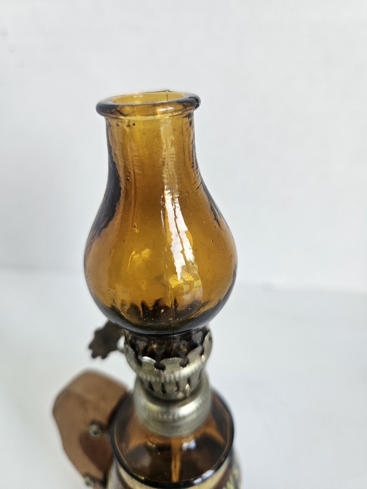 Vintage Yellowstone National Park Souvenir Miniature Oil Lamp 6 Inch