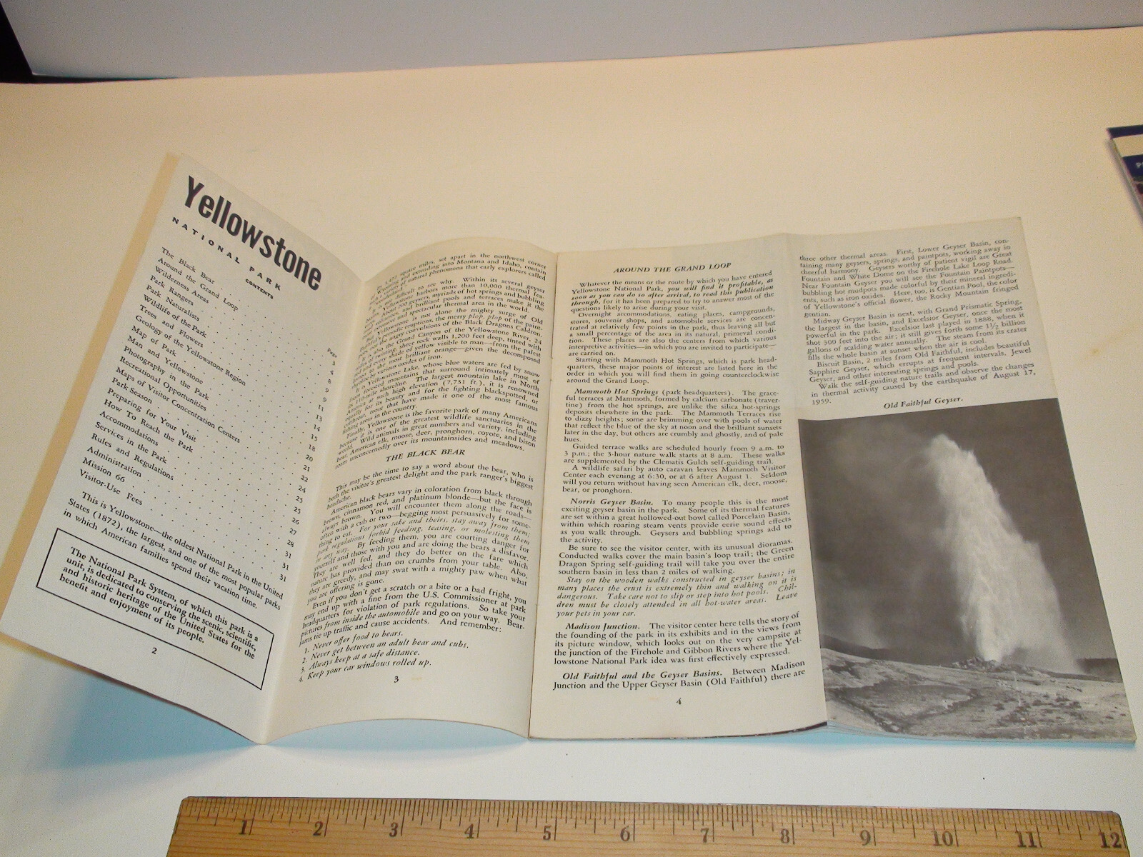 1961 Yellowstone National Park WY MT ID Brochure Pamphlet Booklet – 30 pages