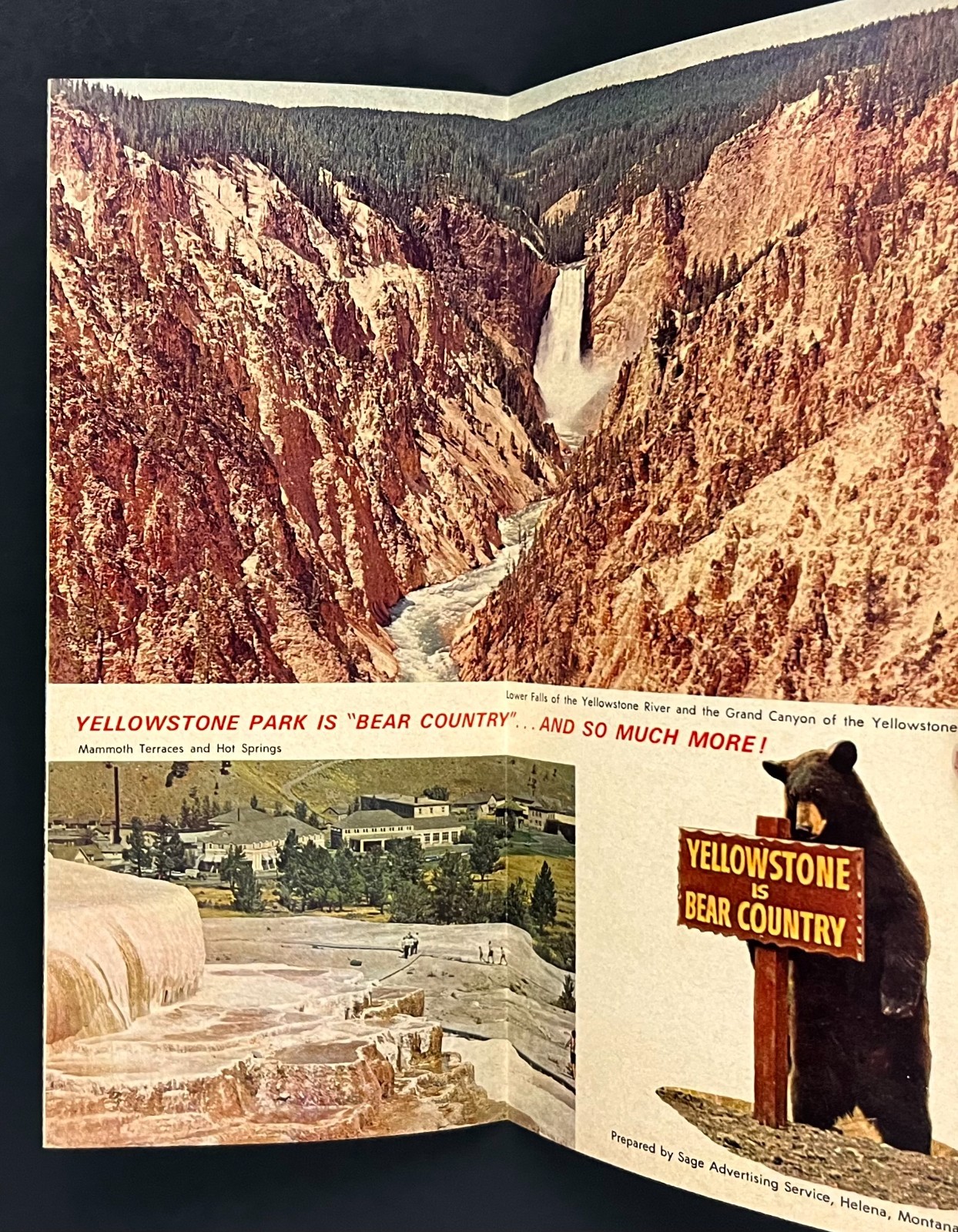 1960s Yellowstone National Park Wyoming A World Apart WY Vintage Travel Brochure