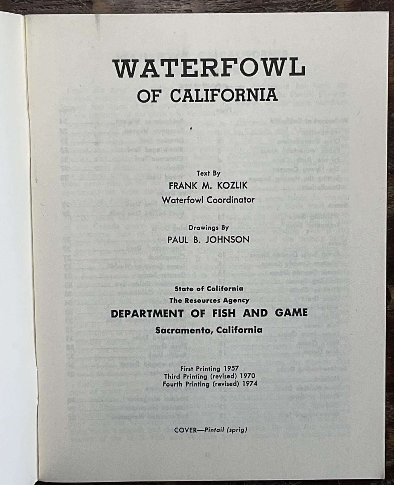 1970s Big Game-Waterfowl-Furbearers Pamphlets-California Dept of Fish & Game-4