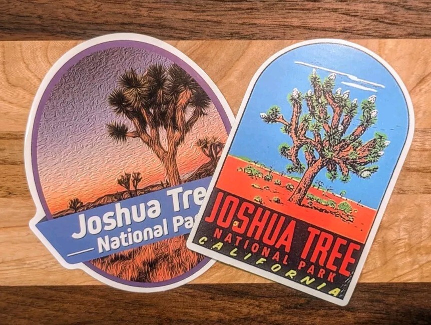 Set Of Two (2) 4″ Joshua Tree National Park Sticker Decal