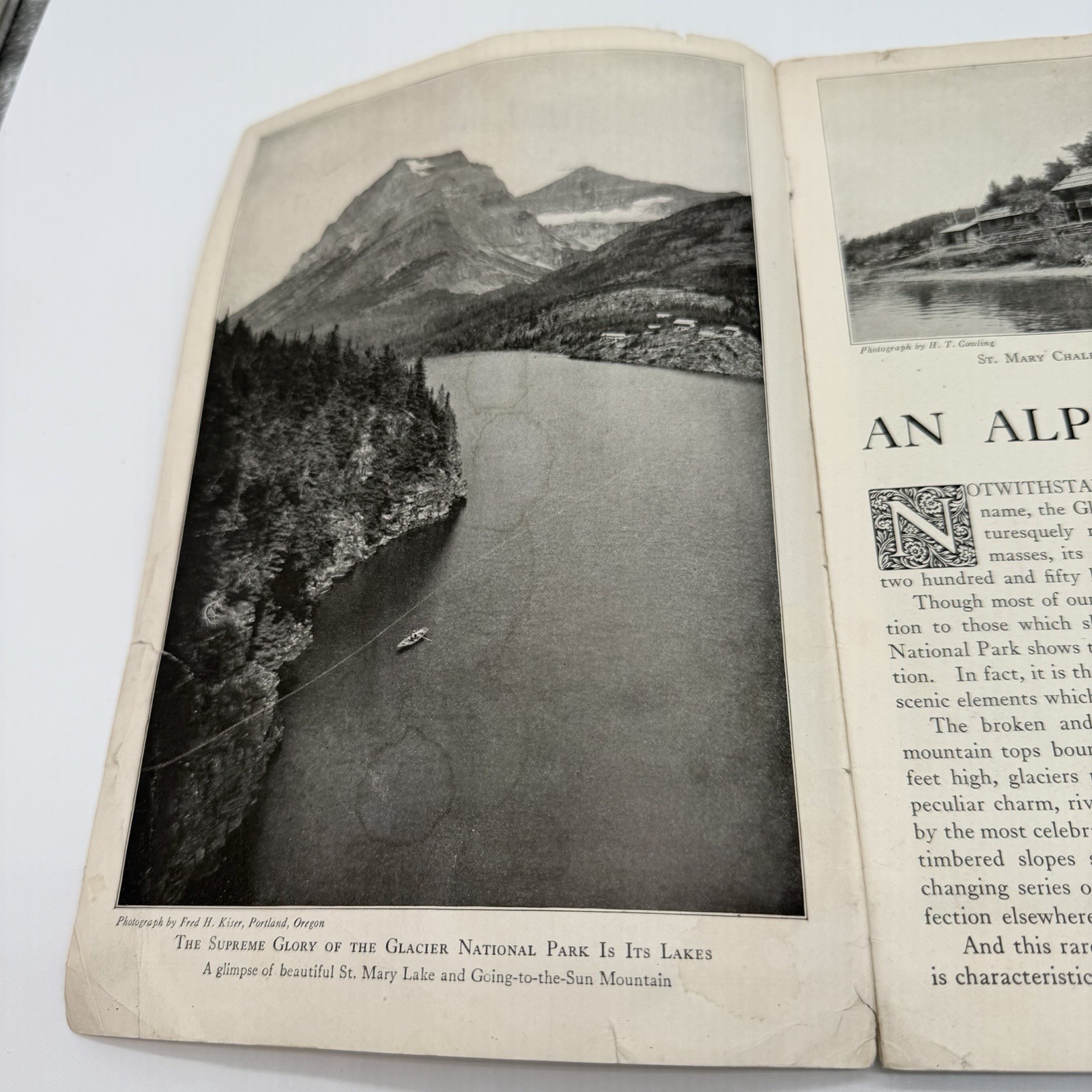 “Glacier” National Park Montana U.S Department of The Interior Booklet – 1930’s