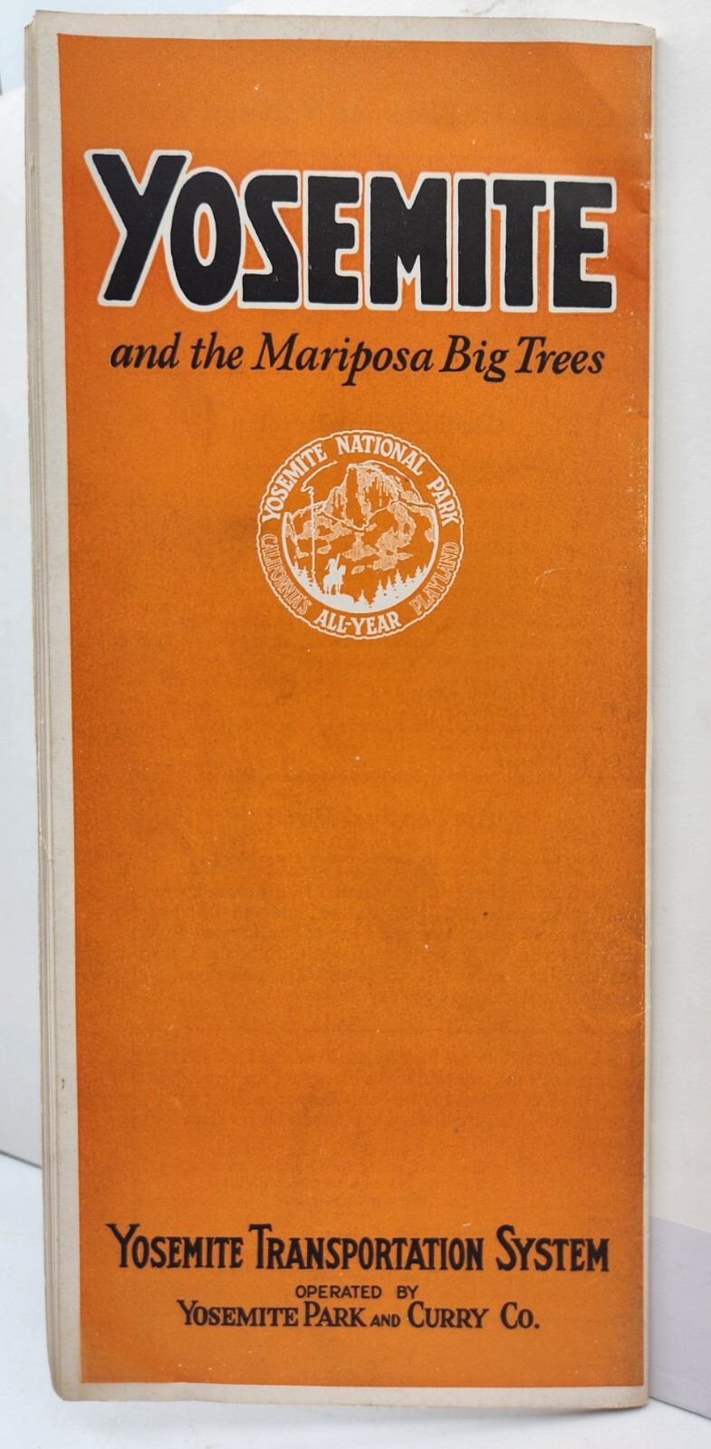 Yosemite and the Mariposa Big Trees Travel Brochure Transportion c.1920s