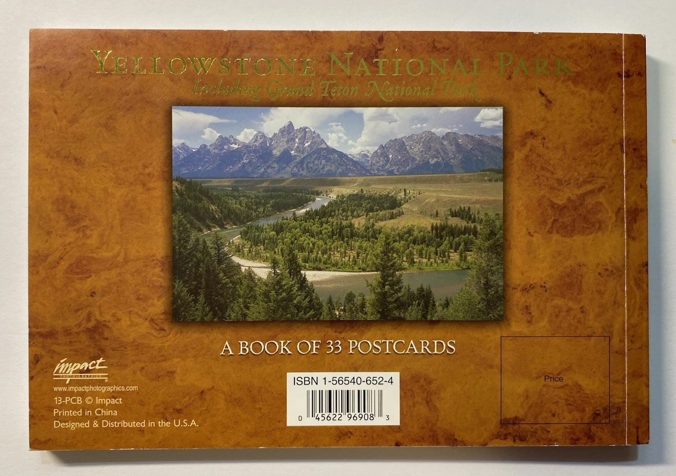 Yellowstone National Park & Grand Teton National Park Book of Postcards 24 Left