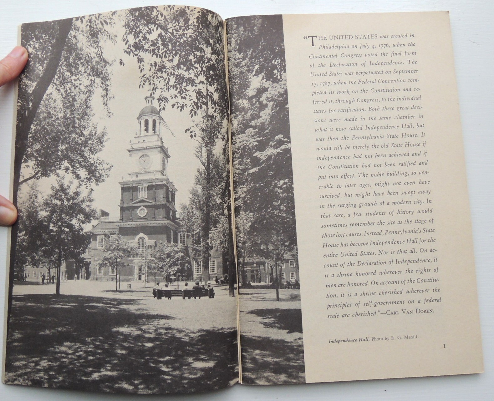 Independence National Park historical handbook no. 17, 1956 ed. free shipping