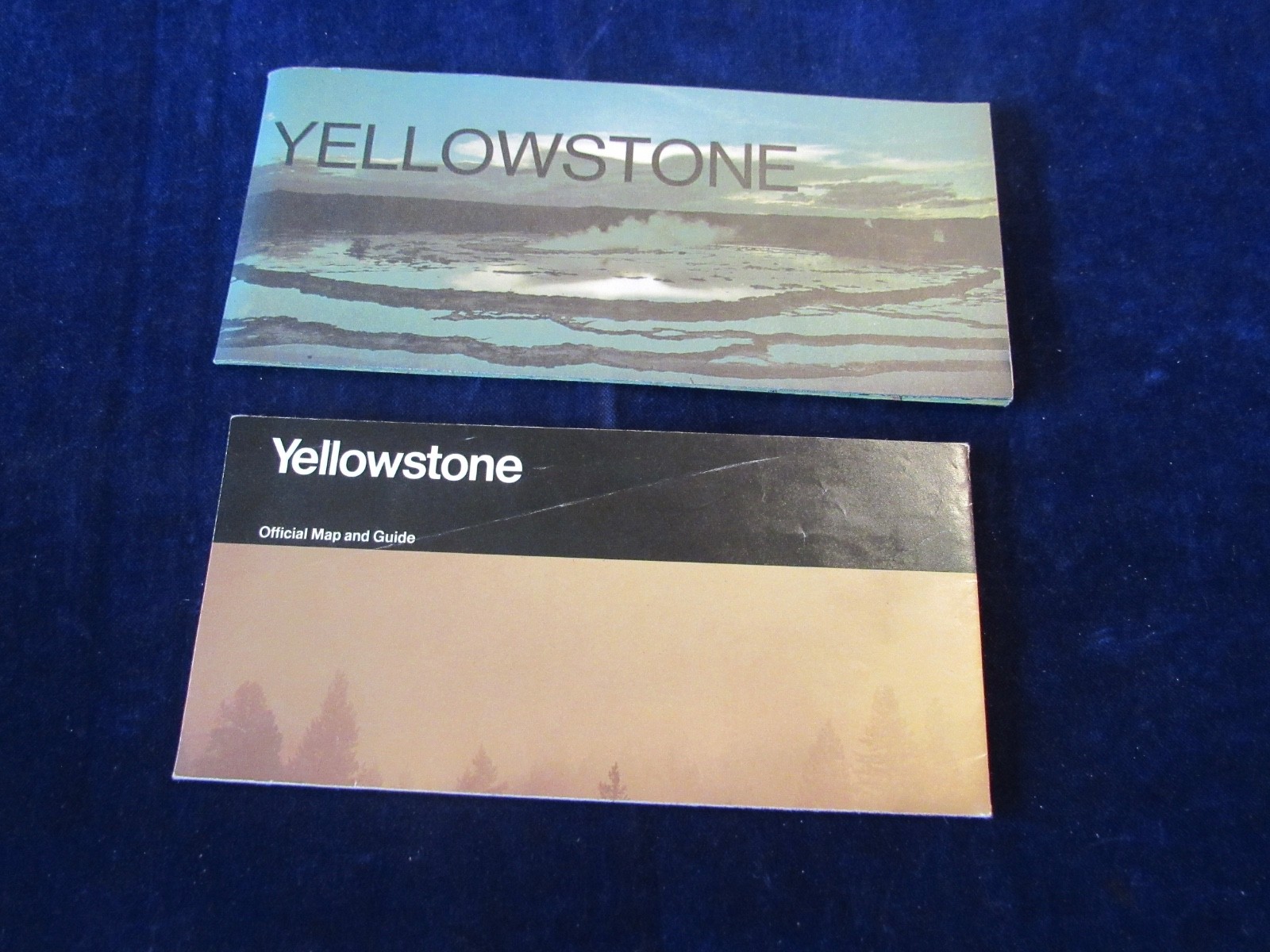 Vintage 1978 + 87 +?? Yellowstone National Park Map & Brochure Lot of 6 C551