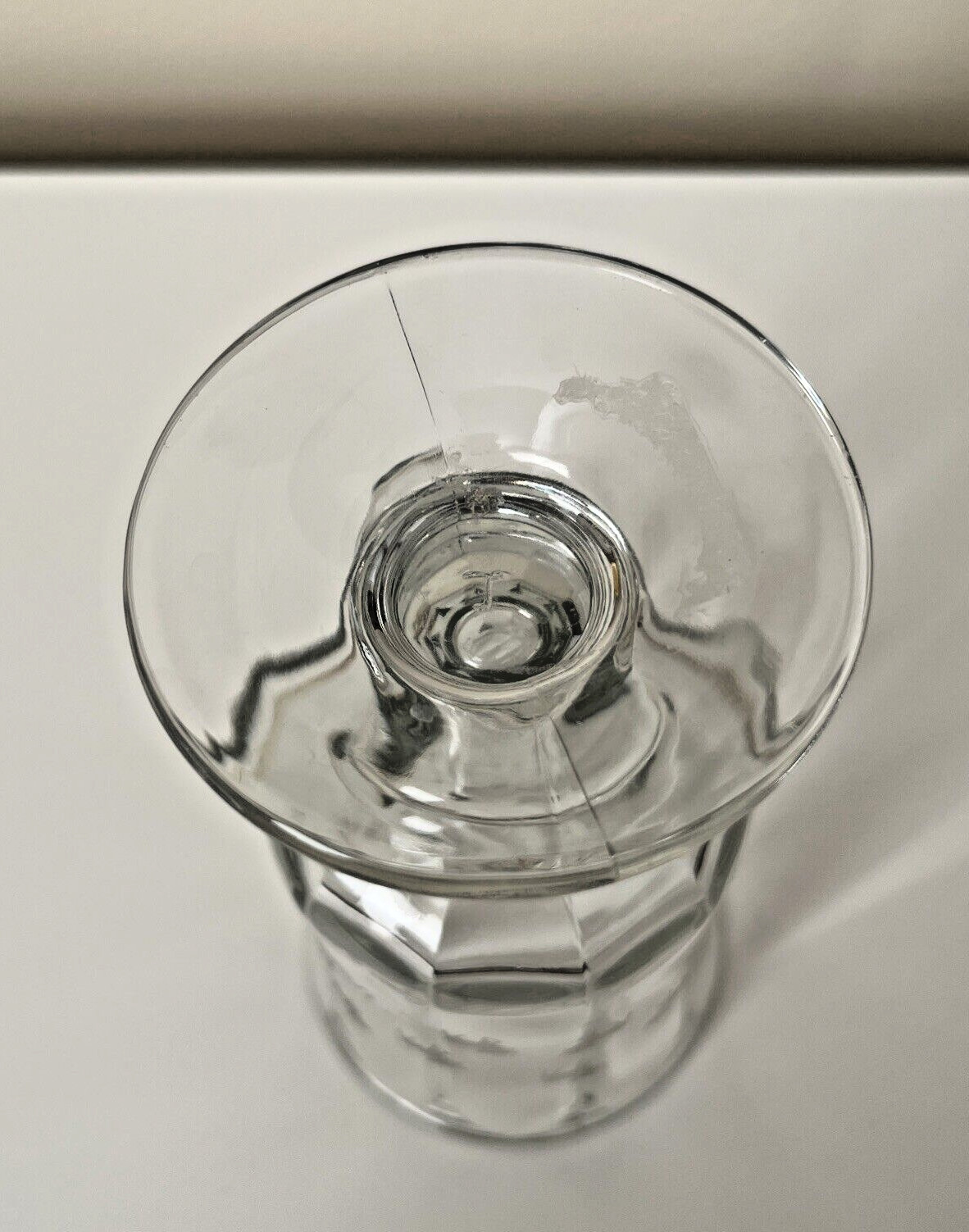 Vintage Yellowstone Footed Clear Glass Mug W/Etched Moose 12 Oz Stands 5.5″