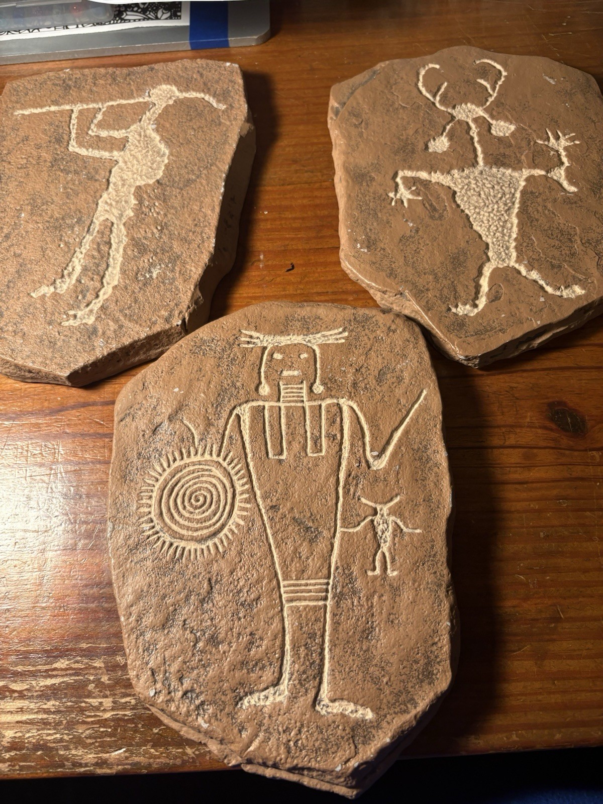 Replica Fremont Petroglyph Dinosaur National Monument Modern Replica