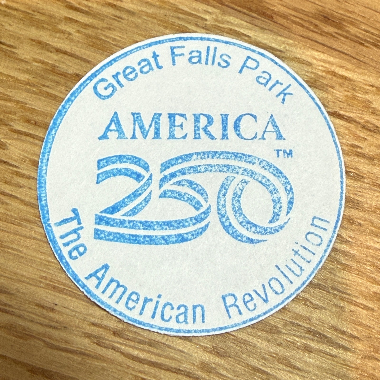 Great Falls Park America 250 National Park Passport Stamp