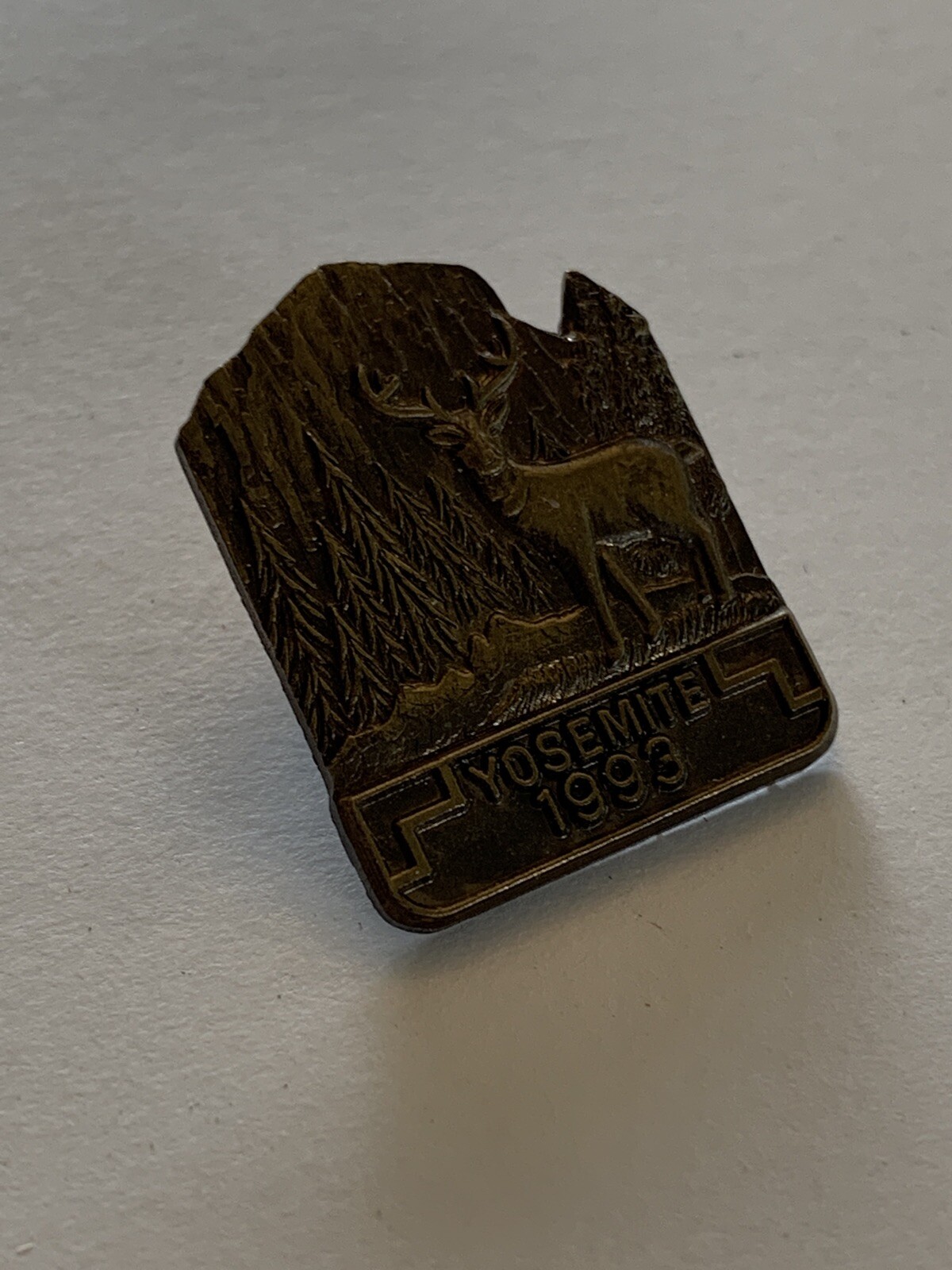Vintage Yosemite National Park Lapel Pin Back -collectible 1993 Deer, El Capitan