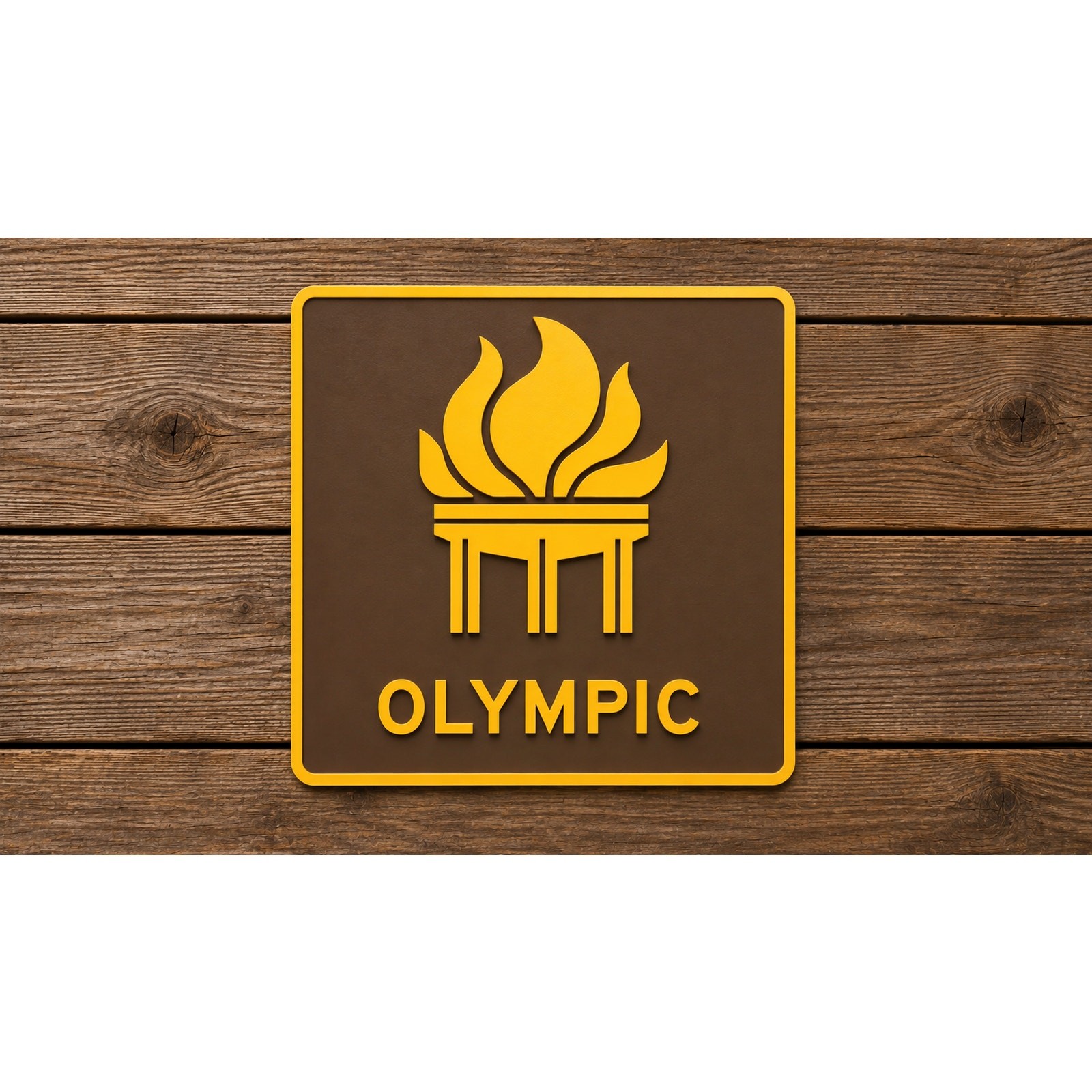 Olympic Adirondack North Country Scenic Byway Trail Marker Sign New York Park