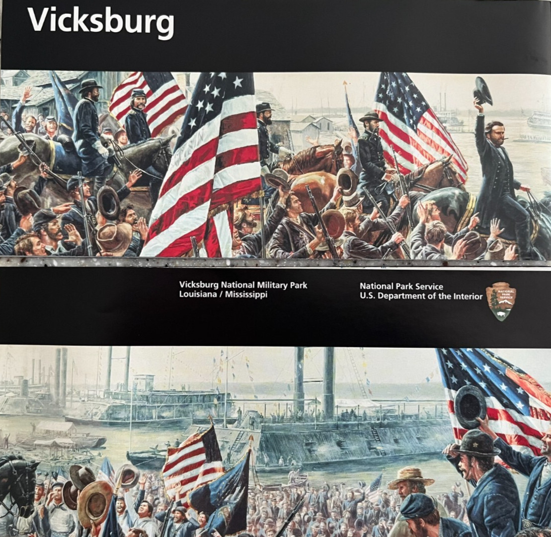 2026 VICKSBURG MILITARY PARK NATIONAL PARK SERVICE UNIGRID BROCHURE/MAP New