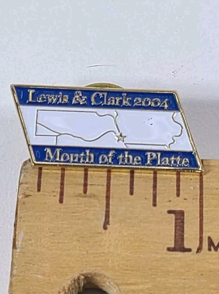 Lewis & Clark National Historic Trail Lapel Pin ‘Mouth of the Platte’ 2004 Star