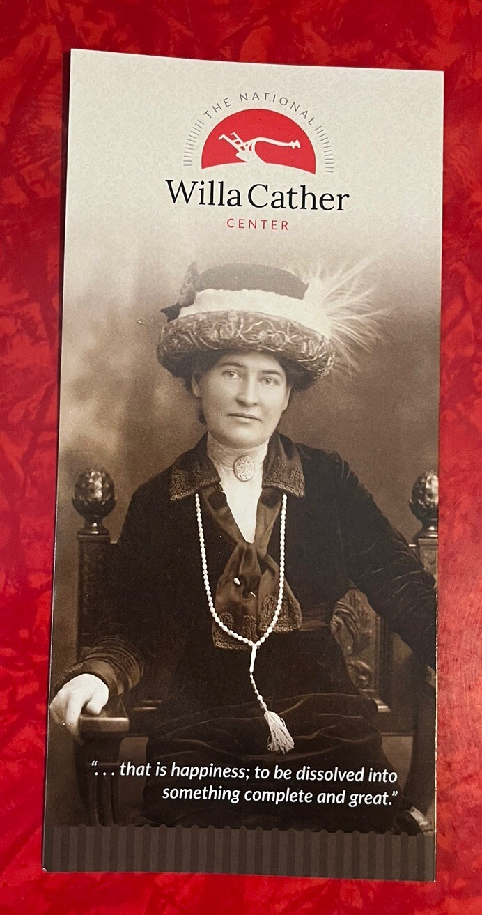 WILLA CATHER CENTER – RED CLOUD NEBRASKA BROCHURE