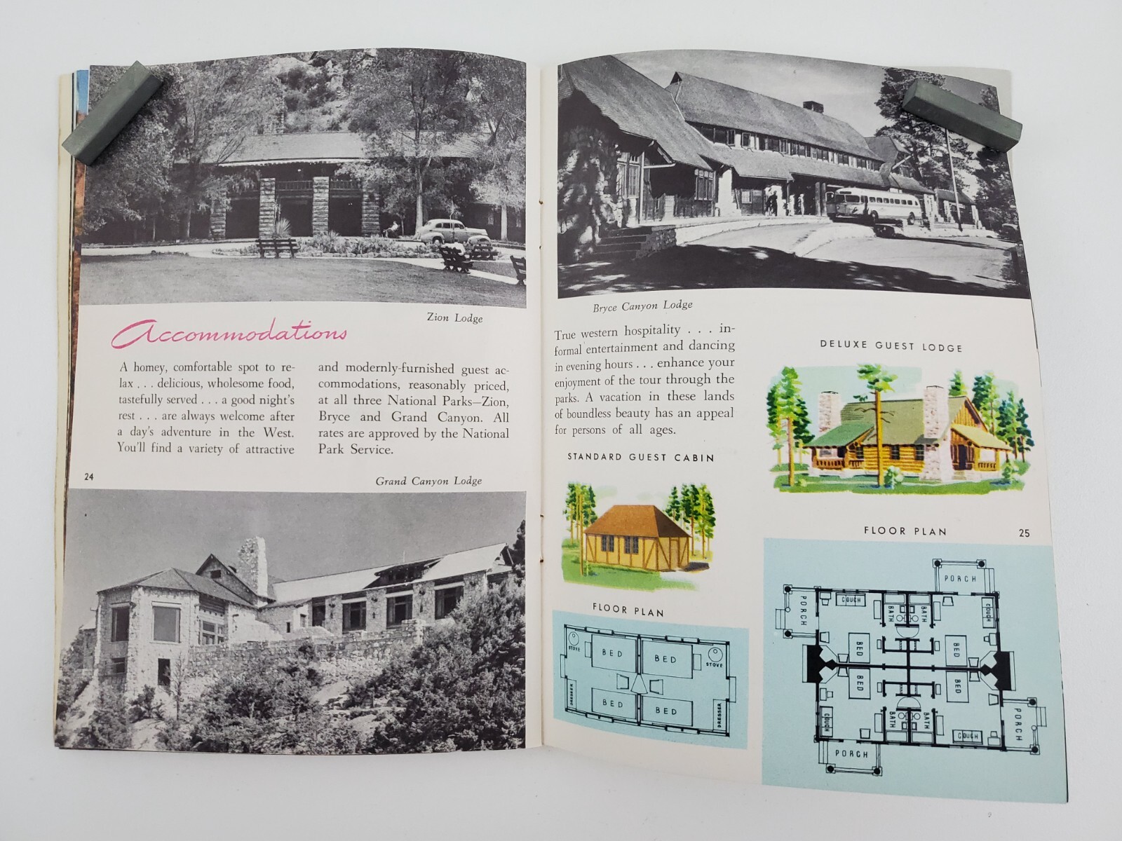 1952 Zion Bryce Canyon Grand Canyon Guide Nat’l Parks Union Pacific Vtg Booklet