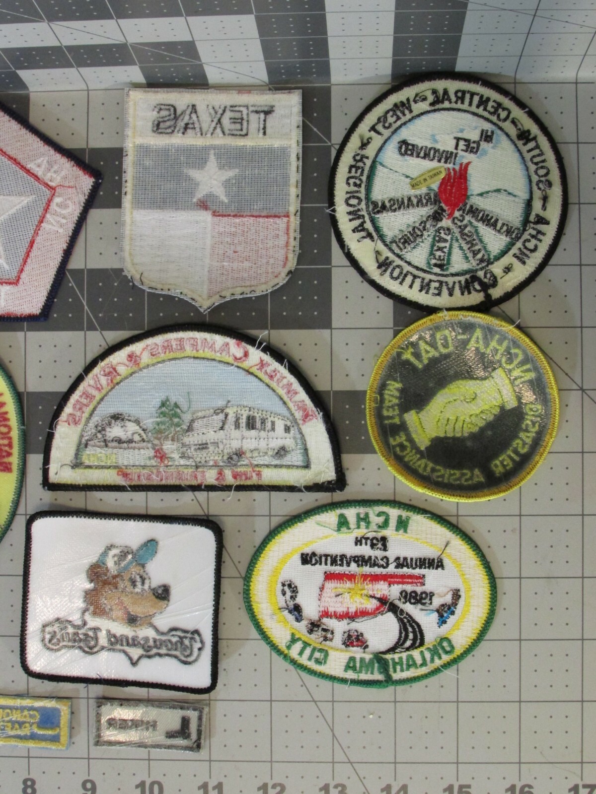 13 PATCHES NCHA Conservation Disaster Convention Texas Hiker Disaster Campers ++