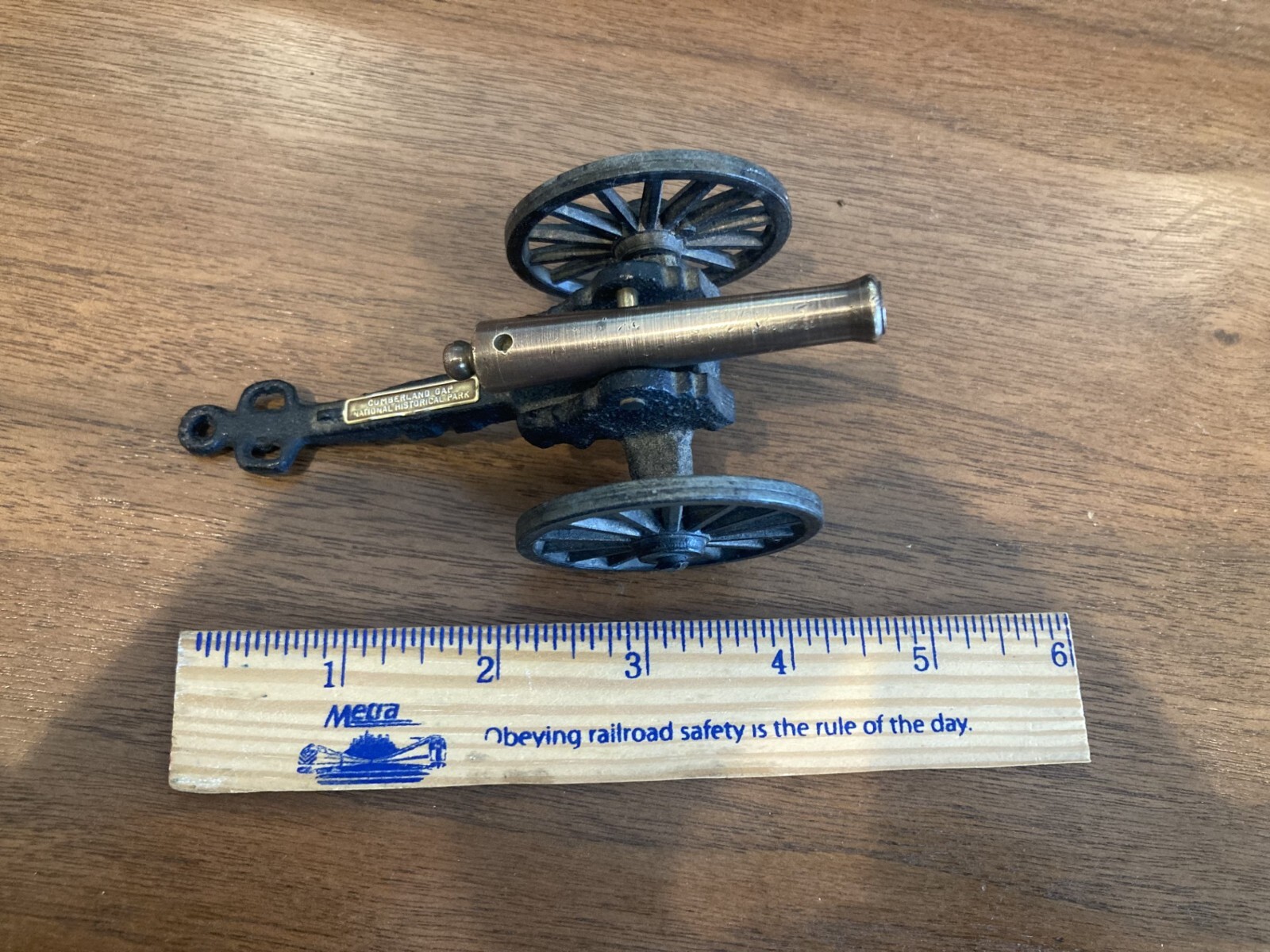 Souvenir Brass Cannon from Cumberland Gap National Historical Park