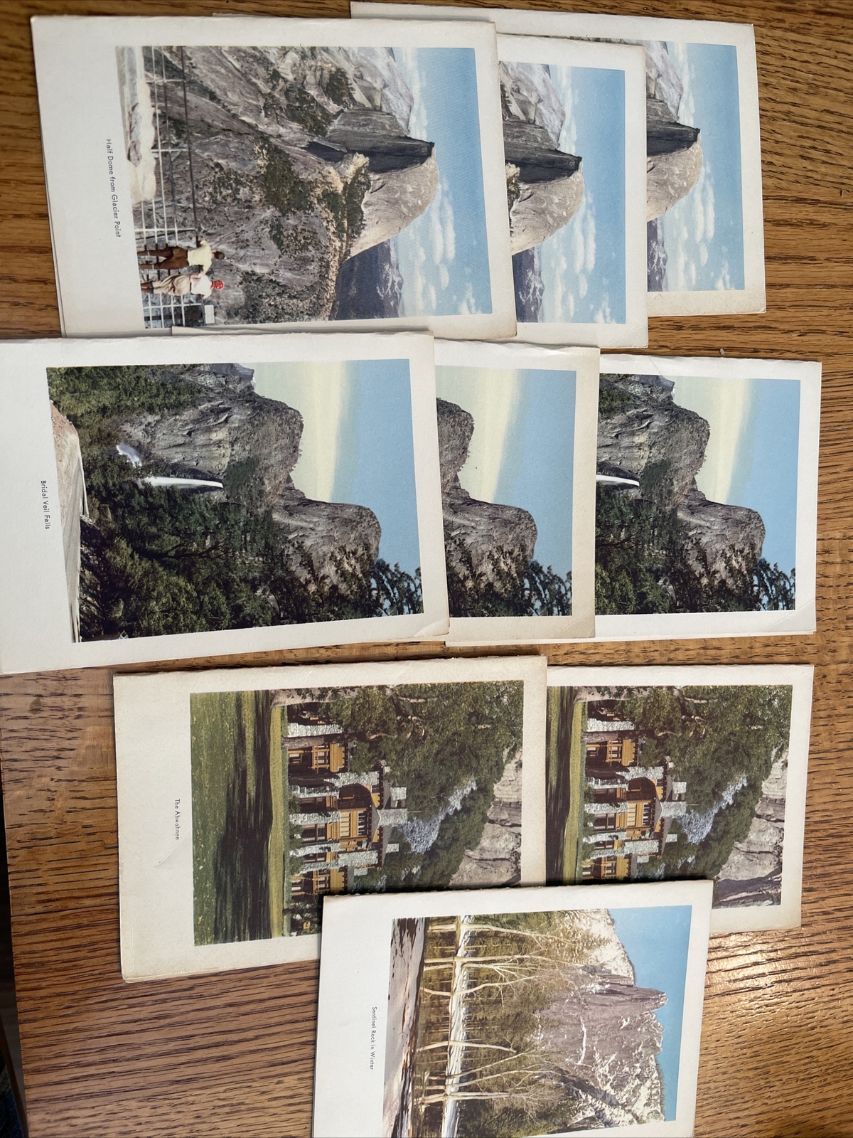 Vintage Lot Of 1960s Yosemite Note Cards Photographs Of Half Dome Veil Falls
