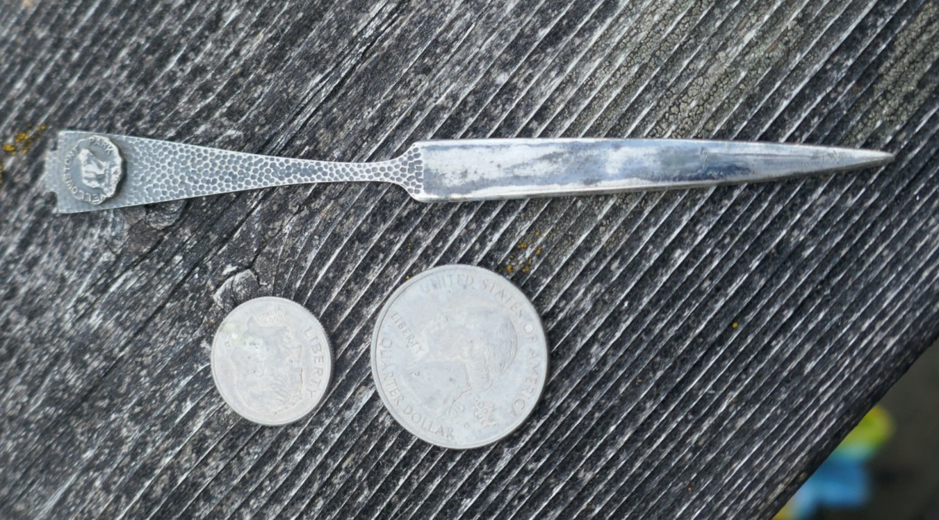 Vintage Yellowstone National Park Small Letter Opener – 4.75″ Long