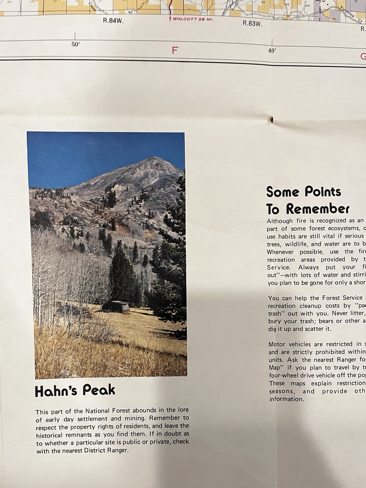 VTG Routt National Forest Colorado Forest Visitors Map US Forest Service