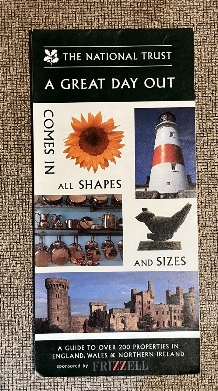 NATIONAL TRUST ENGLAND WALES & NORTHERN IRELAND BROCHURE & MAP 1997