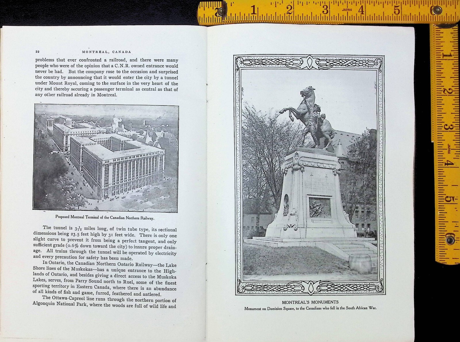 1914 Montreal – Travel and Tourist guide – Vintage