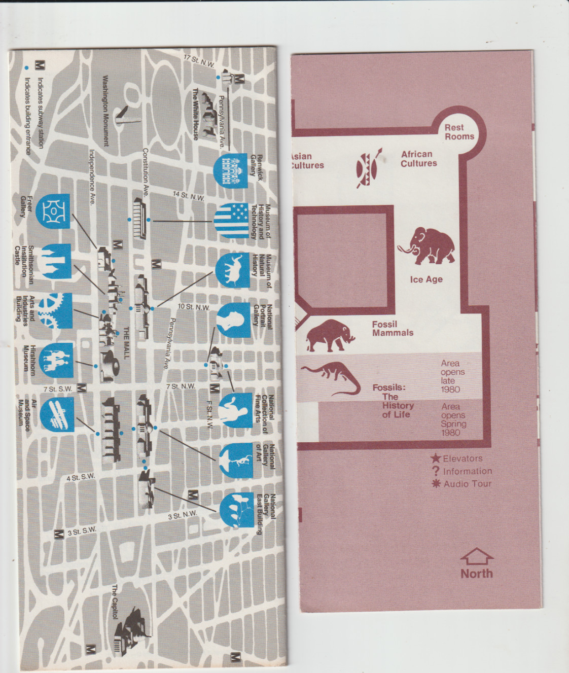 SMITHSONIAN INSTITUTION – INFORMATION PAMPHLET TOUR GUIDE 1979
