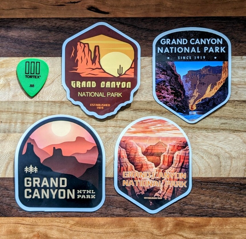 Large Set of Four (4) Grand Canyon National Park Sticker Decal 4″
