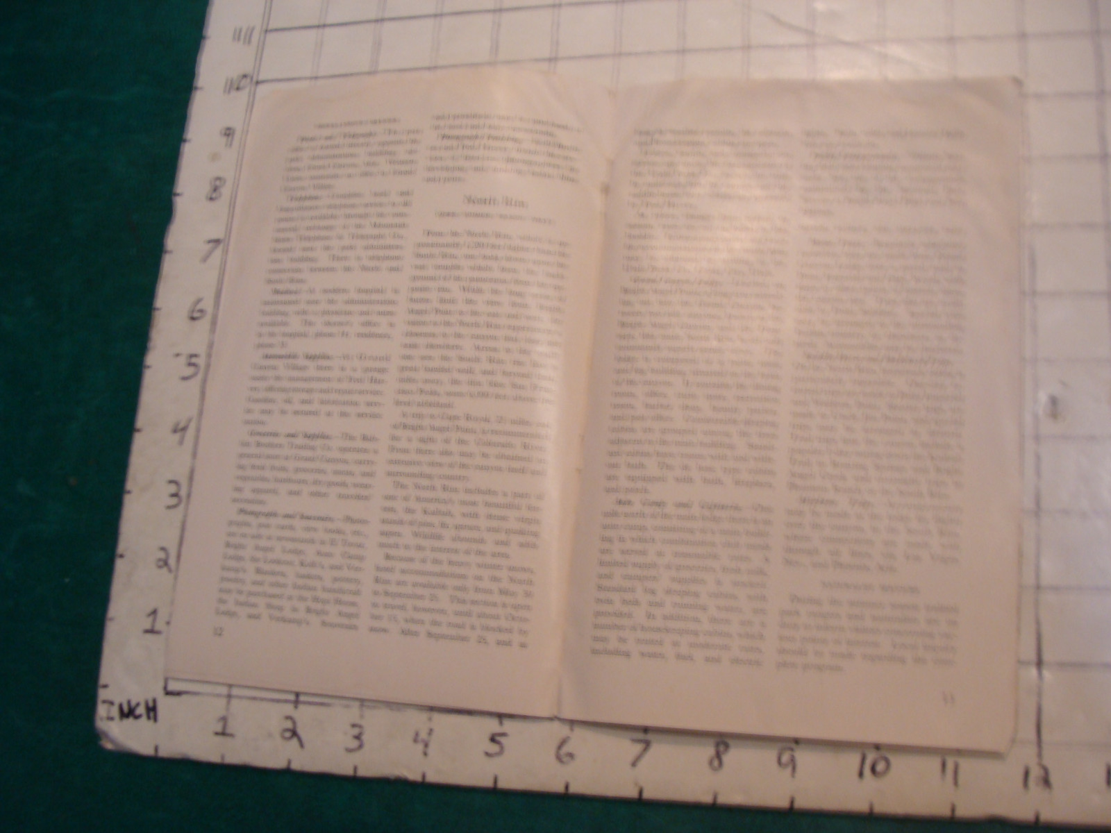 vintage travel paper: 1949 GRAND CANYON national park arizona, stained but cool